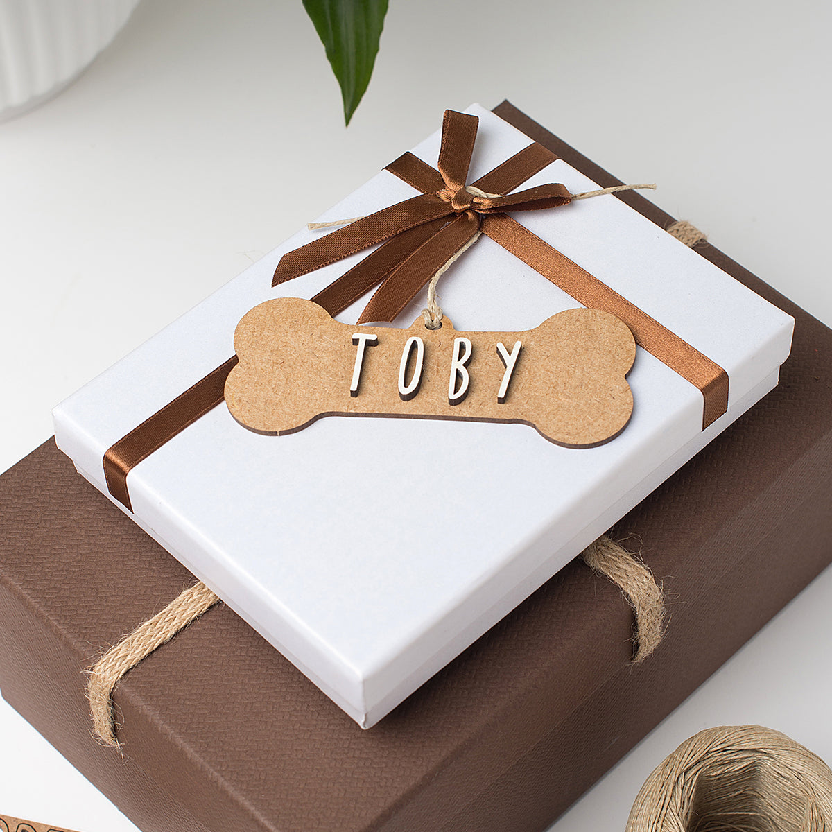 Adorno Hueso Personalizado Madera