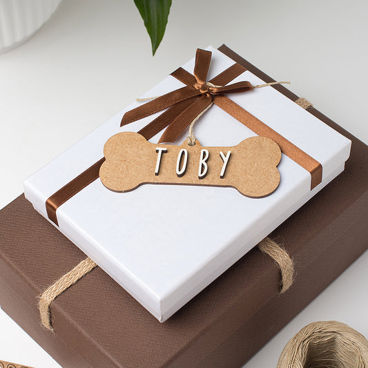 Adorno Hueso Personalizado Madera
