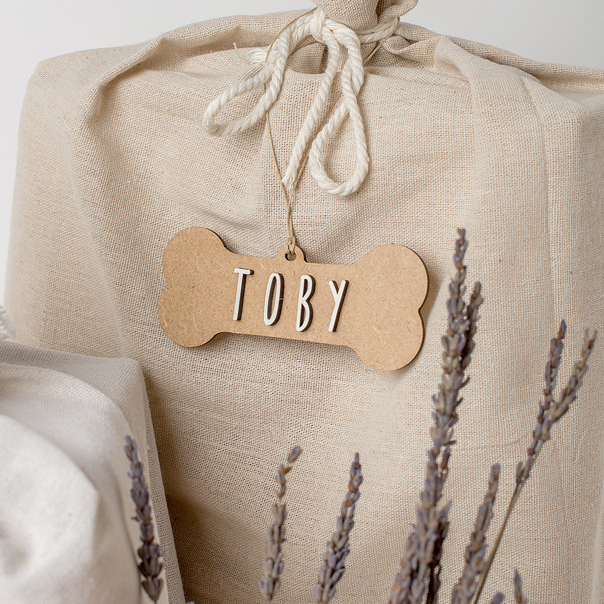 Adorno Hueso Personalizado Madera