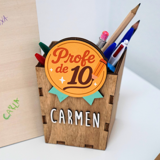 Portalápices Personalizado “Profe de 10”