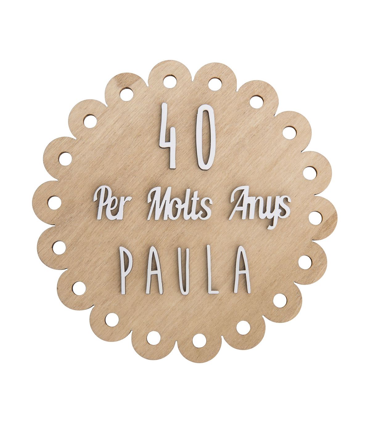 Cake Topper - Redondeado grande