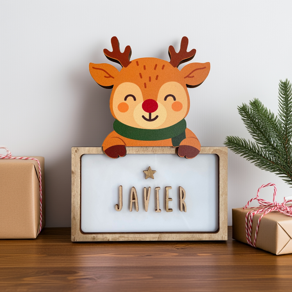 lampara personalizada Navidad