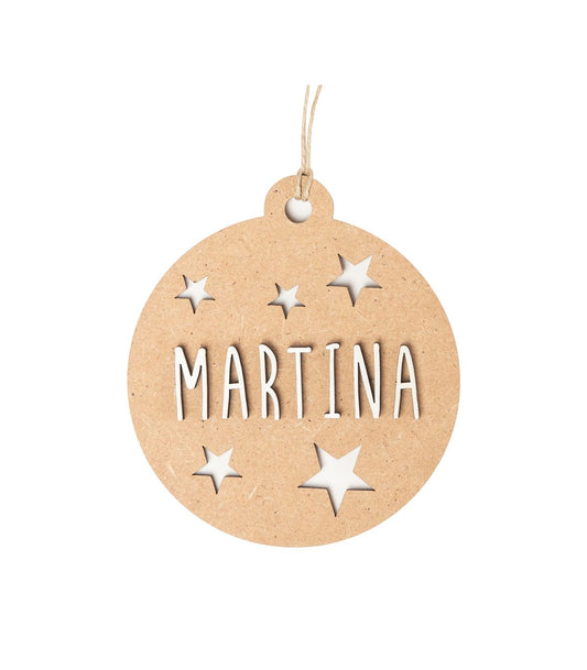 Bola de Navidad Madera Personalizada