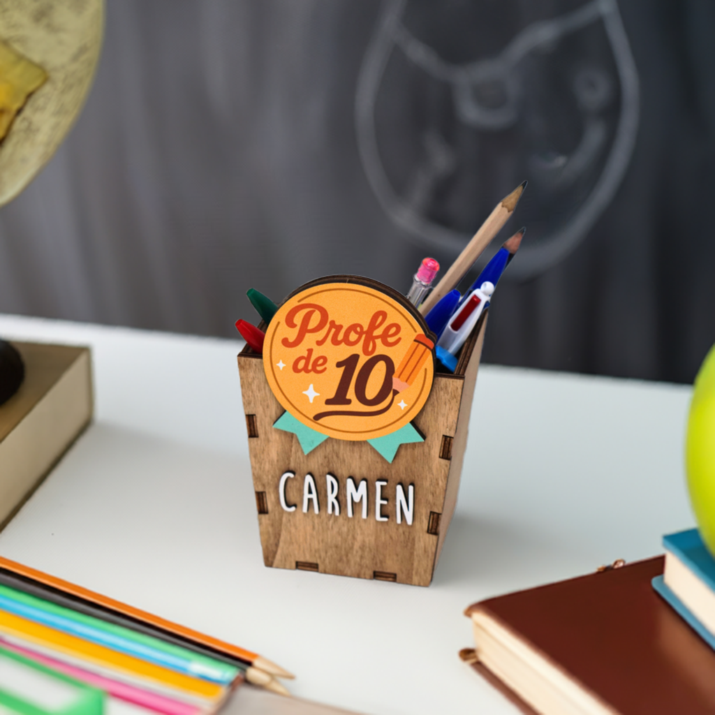 Portalápices Personalizado “Profe de 10”
