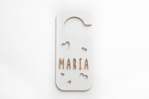 Placa Pomo Puerta personalizada CORAZONES - Vintiun