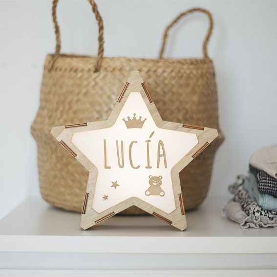 Lámparas Estrella Personalizada Corona / Osito / Estrellas - Vintiun