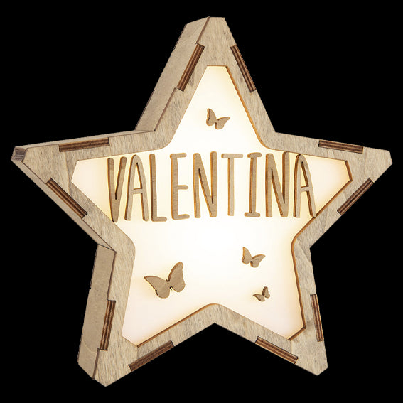 Lámparas Estrella Personalizada Mariposas - Vintiun