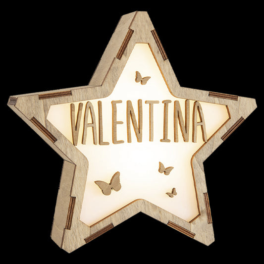 Lámparas Estrella Personalizada Mariposas - Vintiun