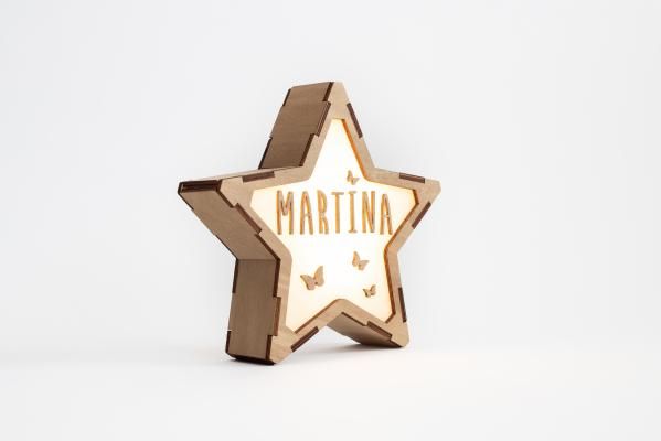 Lámpara quitamiedos Estrella PERSONALIZABLE - Vintiun