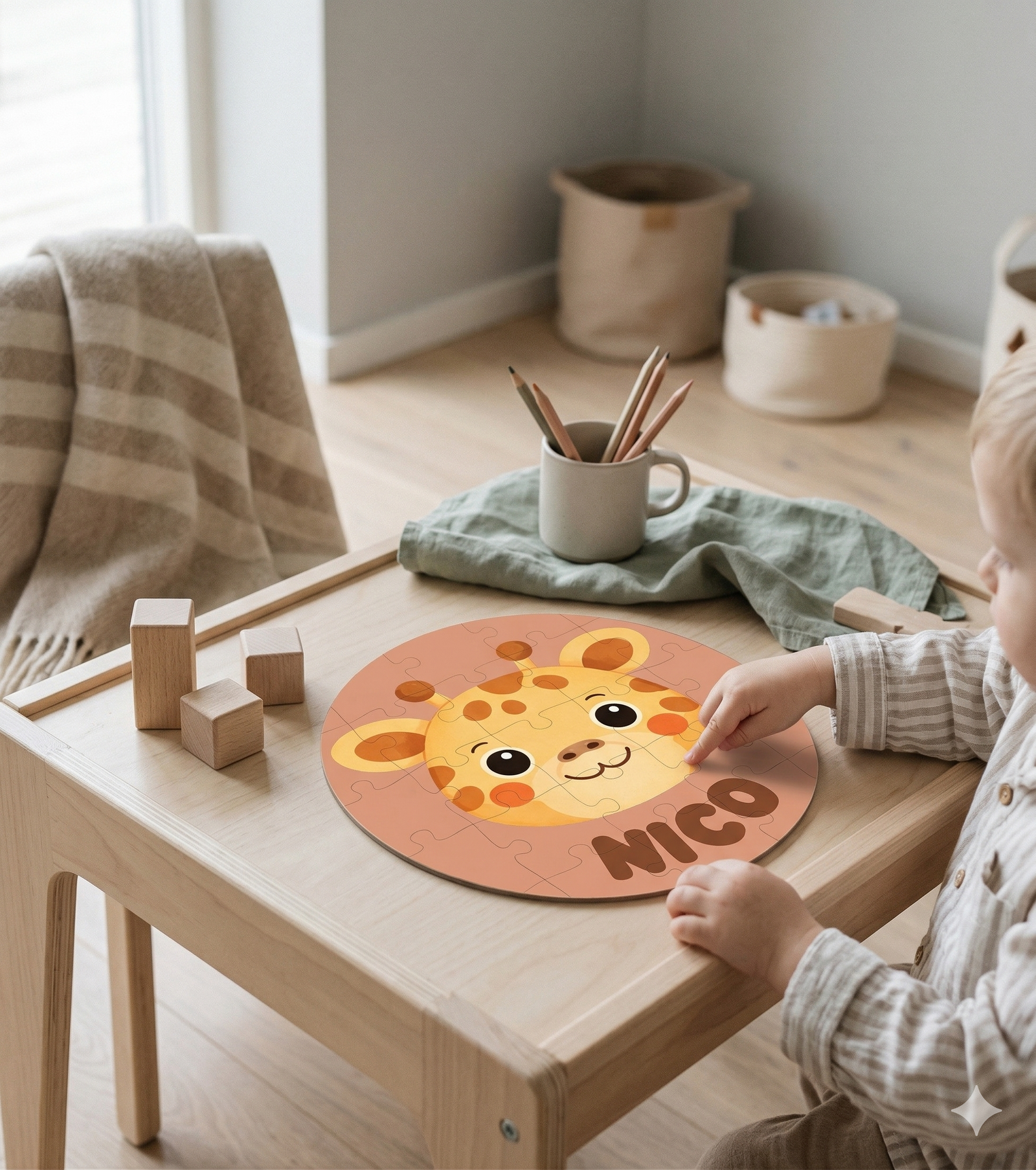 Puzzles personalizados de madera con nombre