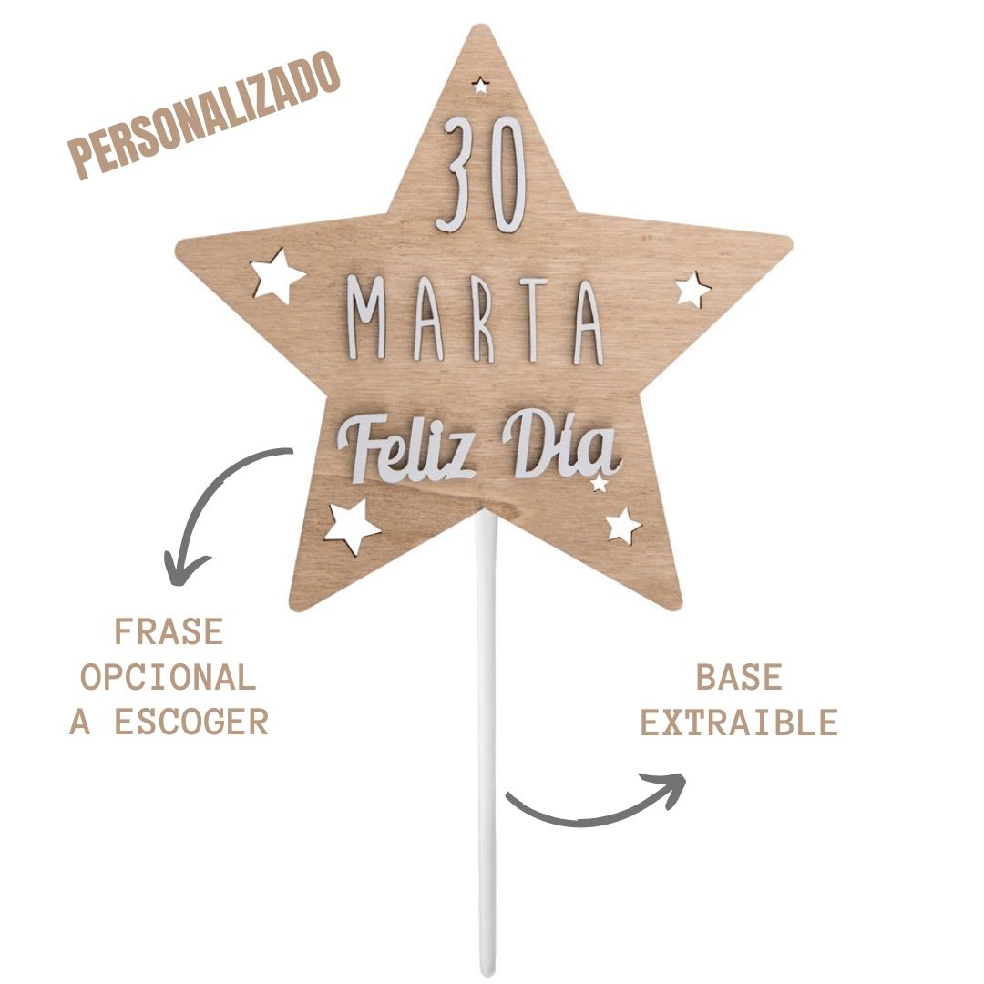 Cake Topper - Estrella Grande