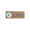 Placa decorativa madera con charms a elegir