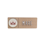 Placa decorativa madera con charms a elegir
