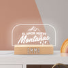 Lampe de table L'amour déplace les montagnes
