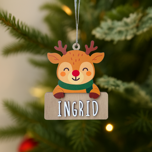 Adorno de Navidad personalizado - Reno