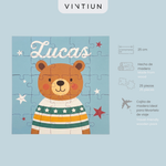 Puzzle Osito personalizado con nombre