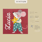 Puzzle Ratón personalizado con nombre