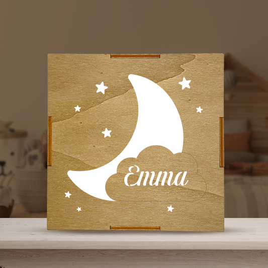 Personalized Moon Light Box
