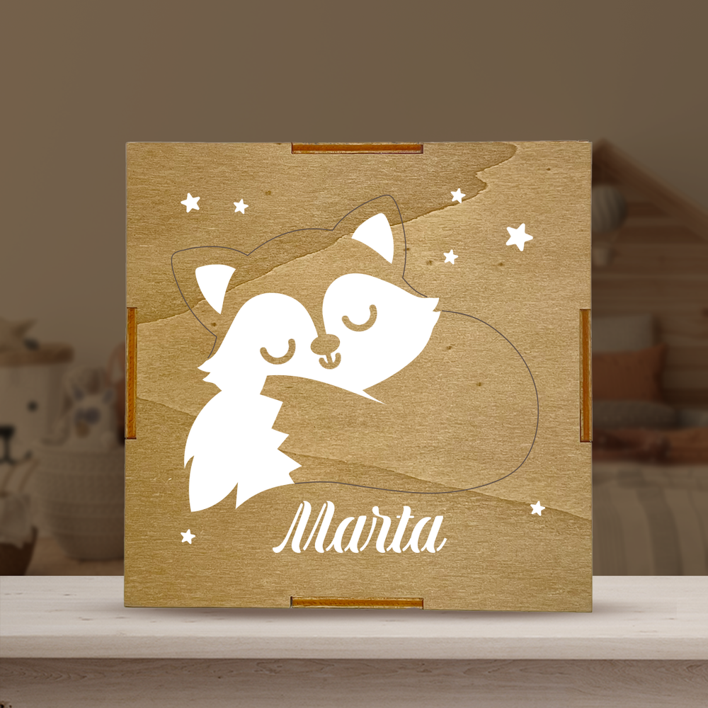 Caja de Luz Personalizada Zorro