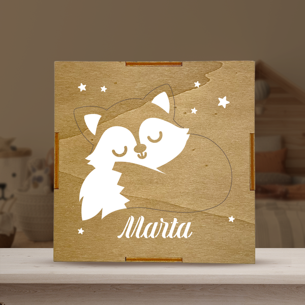 Caja de Luz Personalizada Zorro
