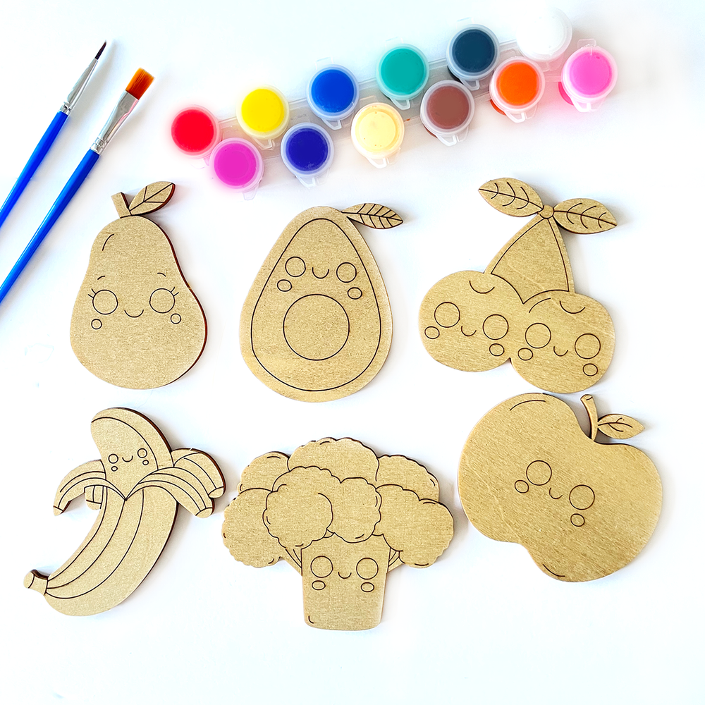 Kit para colorear - Frutas y verduras