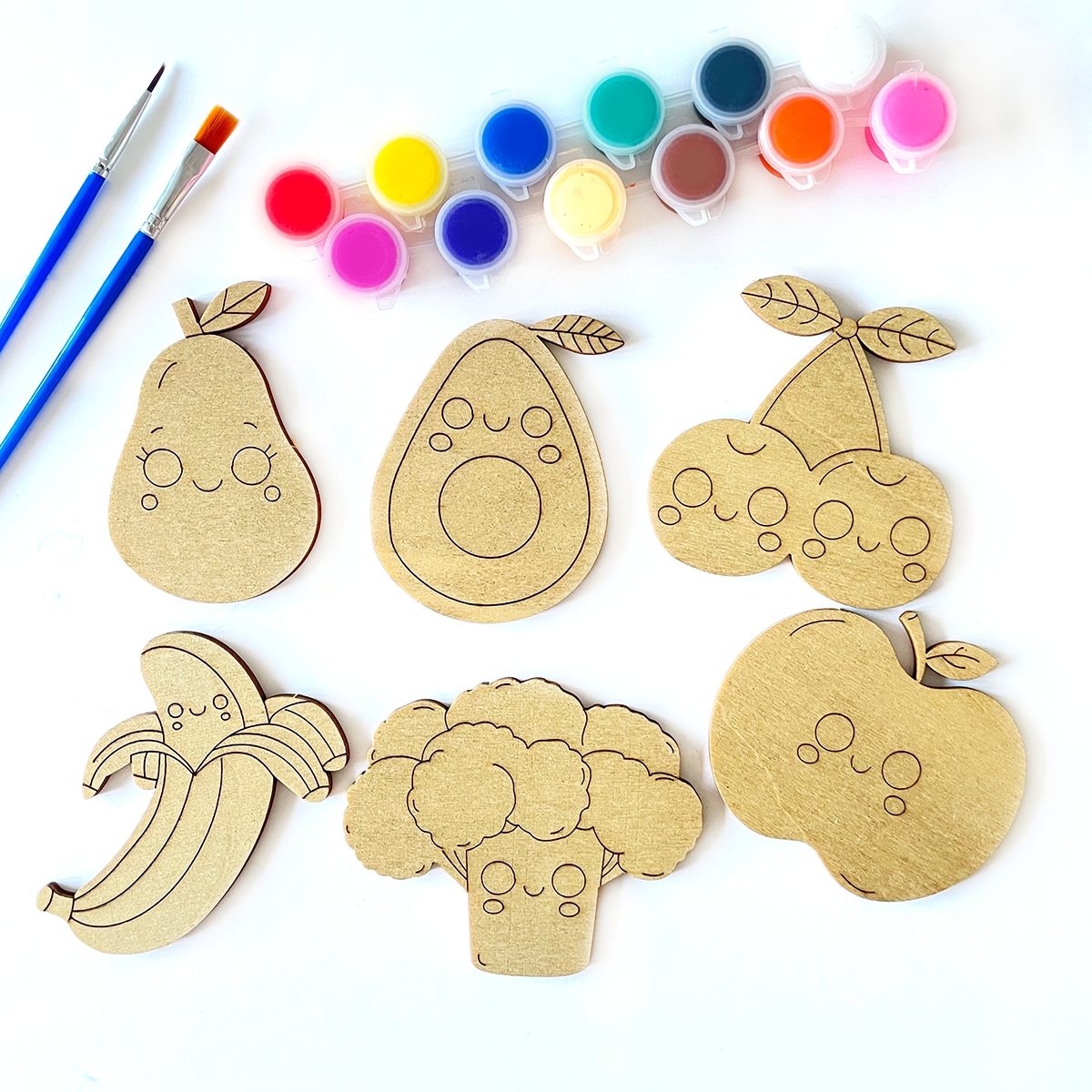 Kit para colorear - Frutas y verduras