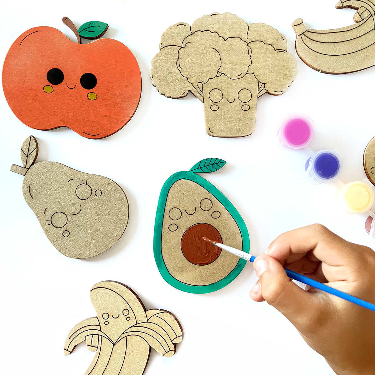 Kit para colorear - Frutas y verduras