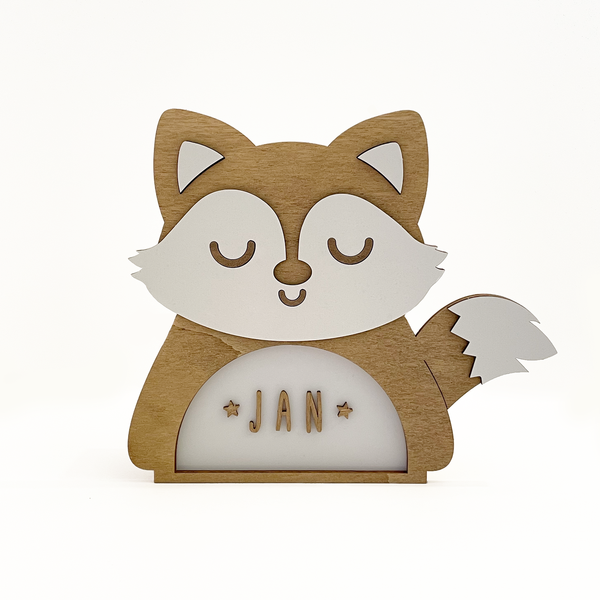 Lampe de table renard