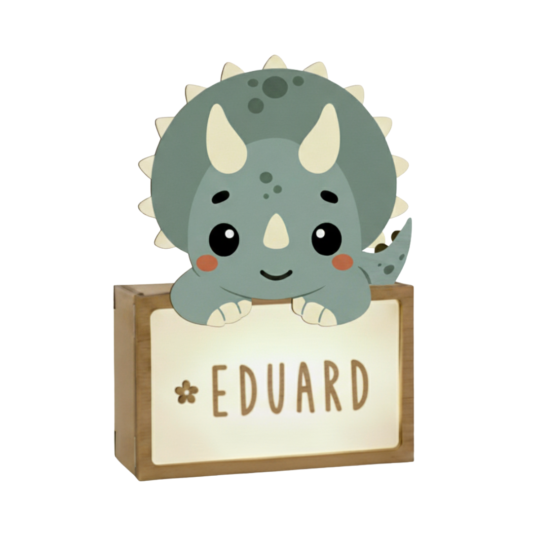 Lámpara de Sobremesa Dinosaurio Triceratops