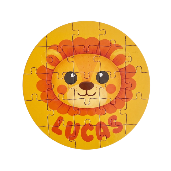 Puzzle león personalizado con nombre