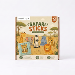 Puzzle de Palitos de Madera Safari | 6 Puzzles en 1 - Juguete Educativo