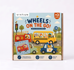Puzzle de Palitos de Madera Transportes | 6 Puzzles en 1 - Juguete Educativo
