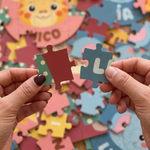 Puzzle unicornio personalizado con nombre
