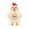 Reloj de Pared Infantil Gallo Personalizable con Nombre | Madera y Péndulo