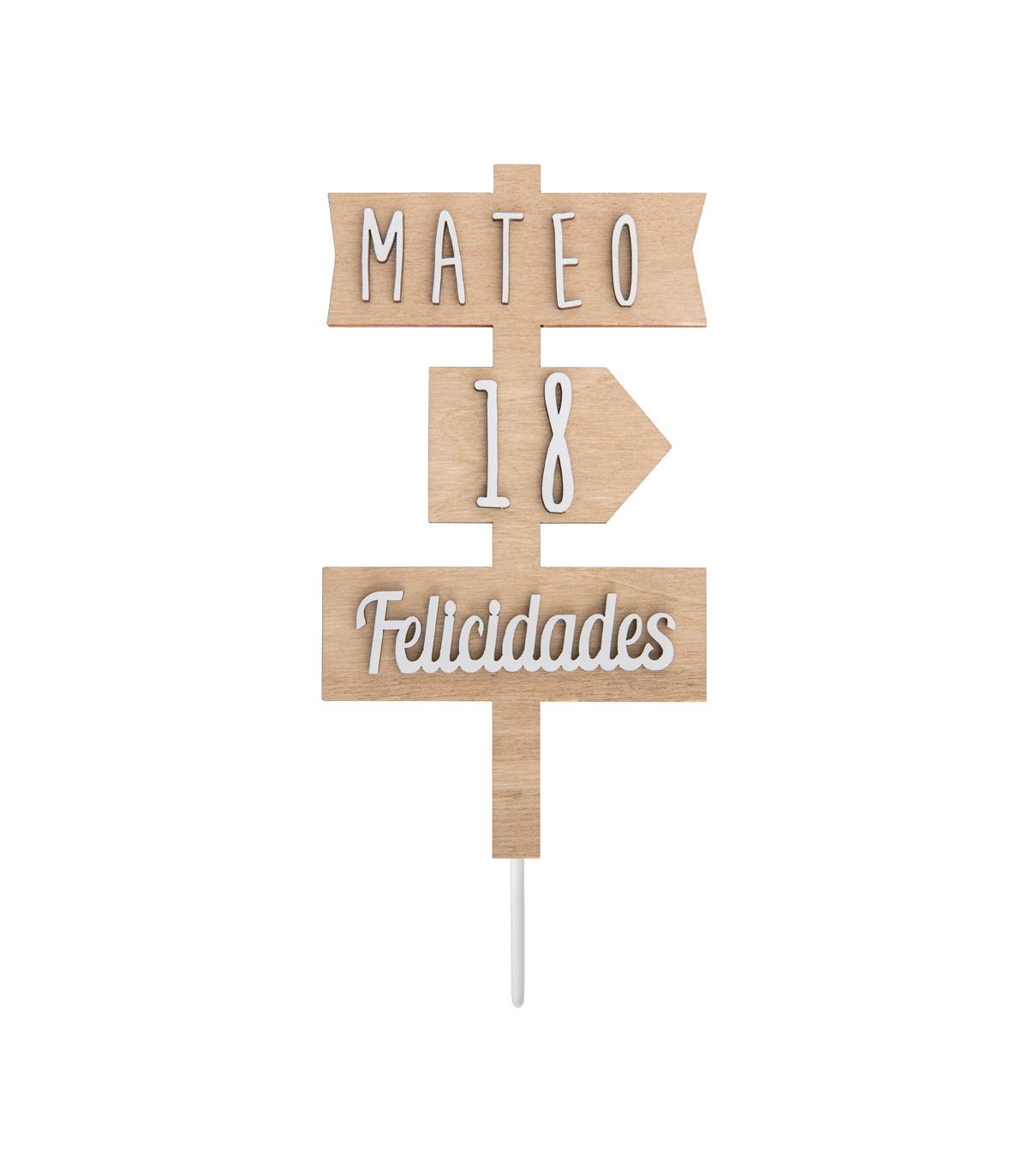 Cake Topper - Directional Signage