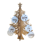 Árbol de Navidad de Madera Personalizable