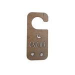 Plaque de poignée de porte personnalisée COURONNE &amp; ÉTOILES