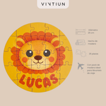Puzzle león personalizado con nombre