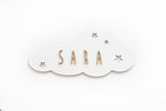 Placa adhesiva personalizada NUBE - Vintiun