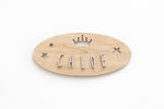 Placa adhesiva personalizada CORONA & ESTRELLAS - Vintiun