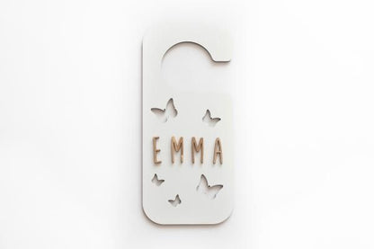 Placa Pomo Puerta Personalizada MARIPOSAS - Vintiun