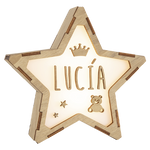 Lámparas Estrella Personalizada Corona / Osito / Estrellas - Vintiun