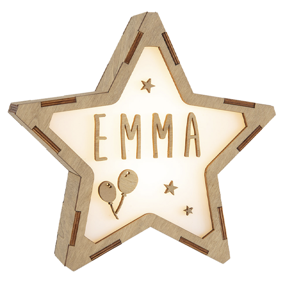 Lámparas Estrella Personalizada Globos & Estrellas - Vintiun