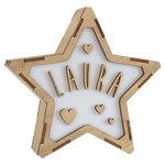 Lámparas Estrella Personalizada Corazones - Vintiun