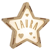 Personalized Star Lamp Hearts