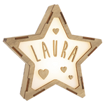 Lámparas Estrella Personalizada Corazones - Vintiun