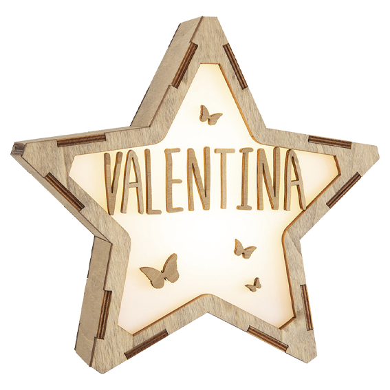 Lámparas Estrella Personalizada Mariposas - Vintiun