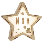Lámparas Estrella Personalizada Osito / Globo / Estrellas - Vintiun