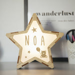 Lámparas Estrella Personalizada Osito / Globo / Estrellas - Vintiun