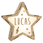 Lámparas Estrella Personalizada Música - Vintiun